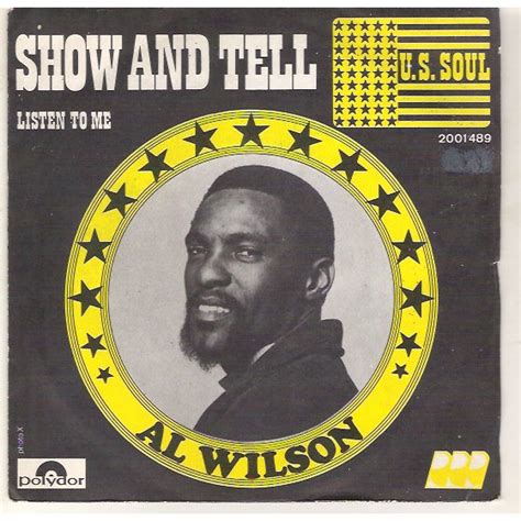 kenneth in the (212): Song of the Day: 'Show and Tell' by Al Wilson