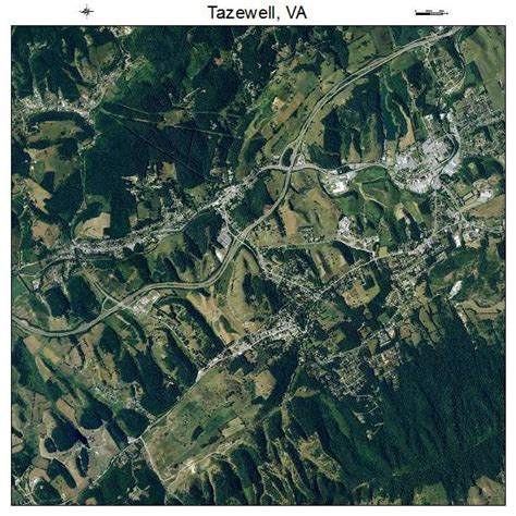 Aerial Photography Map of Tazewell, VA Virginia