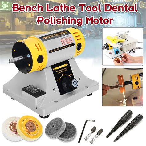 High Quality 350W 220V Multi purpose Mini Bench Grinder Polishing Machine Kit For Jewelry Dental ...