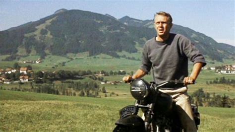 Steve McQueen | The Great Escape | 1963 | as Hilts 'The Cooler King' Steve Mcqueen Motorcycle ...