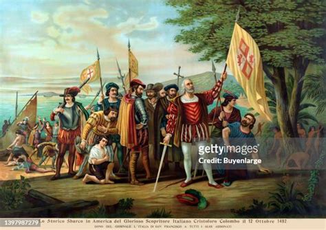 Christopher Columbus Flag Photos and Premium High Res Pictures - Getty ...