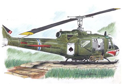 UH-1C Huey Gunship by Schwarze1 Vietnam History, Vietnam War Photos, Military Helicopter ...