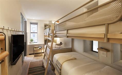 Moxy Times Square — New York, USA | Moxy hotel, Nyc times square, Hotel room design