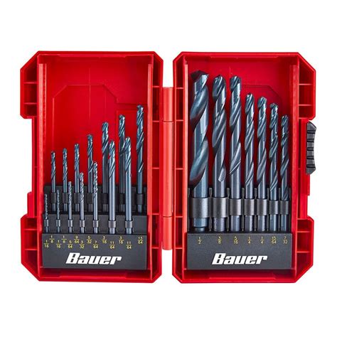 Black Oxide Drill Bit Set, 21 Piece