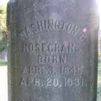 Washington B Rosecrans (1849–1931) • FamilySearch