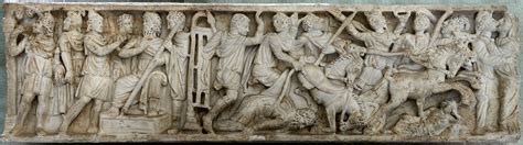 Sarcophagus with a myth of Pelops and Oenomaus. Naples, National Archaeological Museum.