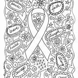 Awareness Ribbon Coloring Page sketch template
