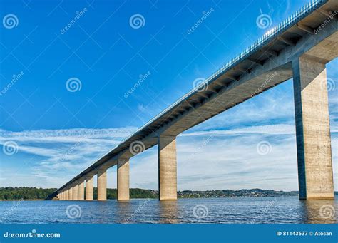 Vejle Fjord Bridge stock image. Image of point, ford - 81143637