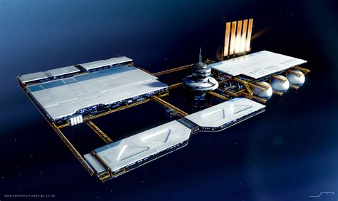 ArtStation - Space Station - exterior concepts