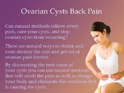 Ovarian Cysts Back Pain