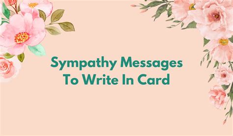 271 Heartfelt Sympathy Messages To Send Your Dear Ones - Brand Peps