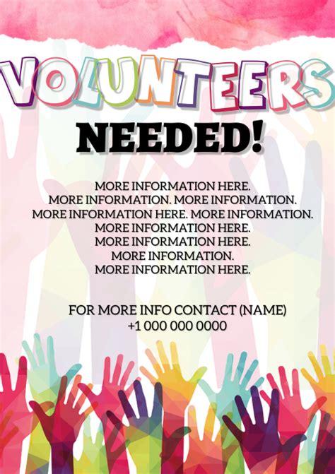 Volunteers Wanted Poster Template