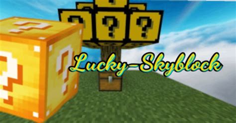 Lucky Skyblock Map (1.19) - MCPE/Bedrock - 9Minecraft.Net