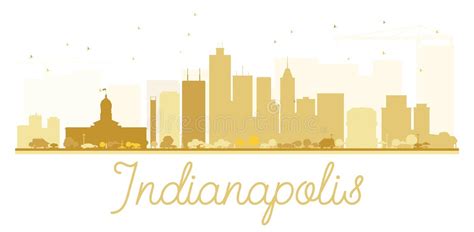 Indianapolis Skyline Silhouette Stock Illustrations – 403 Indianapolis ...