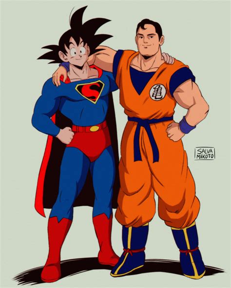 Goku Y Superman by salvamakoto on DeviantArt