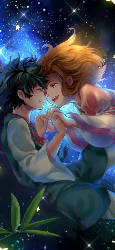 Download Lovely Izuku And Ochako My Hero Academia iPhone Wallpaper ...