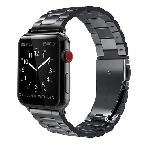 Fintie - Fintie Apple Watch Band 42 44mm - Stainless Steel Metal Wristwatch Bands Replacement ...