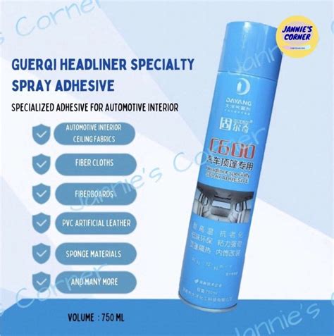 Headliner Adhesive Spray (750mL) GUERQI Automotive Interior Spray ...