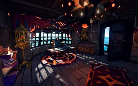 How to customize the captain's quarters in Sea of Thieves