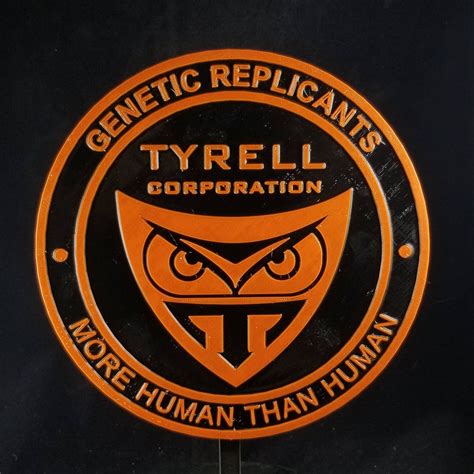 Blade Runner Tyrell Corporation Logo Inspired Plaque Prop Replica home ...