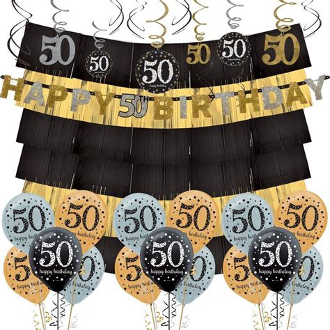 Sparkling Celebration 50th Birthday Decorating Kit Deluxe | Party City