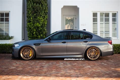 Platinum Gray BMW M5 With Bronze Custom Wheels By ADV1 — CARiD.com Gallery