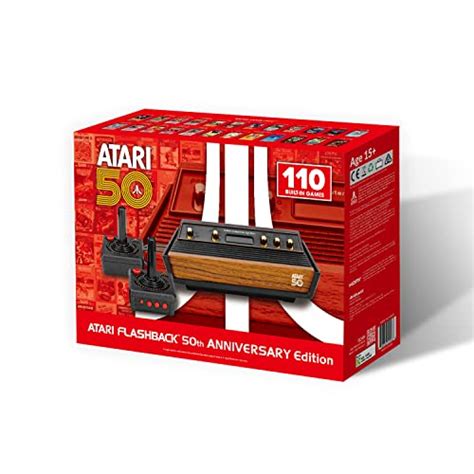 Atari Flashback Console 50th Anniversary Edition, Retro Game Console, Built-in 110 Classic Games ...