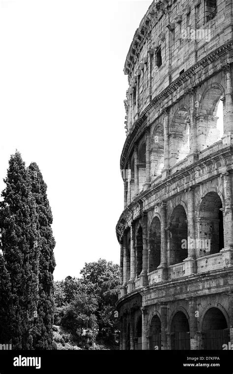 Colosseum structure and architecture Black and White Stock Photos & Images - Alamy