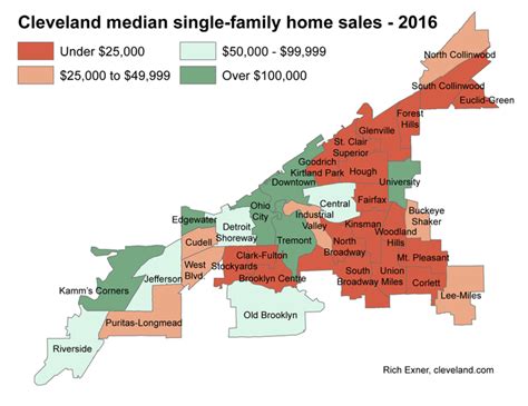 Cleveland home price analysis finds 2016 sales topping $100,000 in several neighborhoods, led by ...