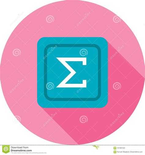 Summation Symbol stock vector. Illustration of math - 101087433