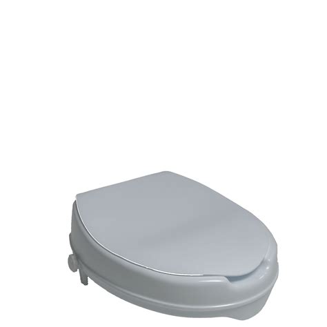 Toilet Seat Riser w/ Lid, 2" Elevation - Free Shipping - Home Medical ...