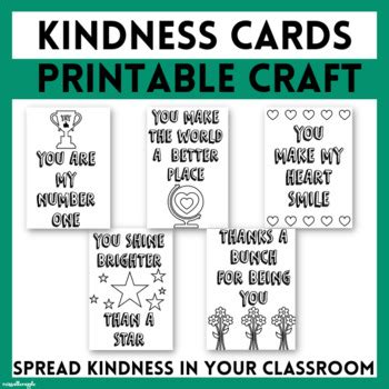 Kindness Cards Templates | Random Acts of Kindness by missallenapple