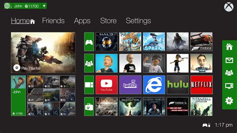 Xbox One Home Screen