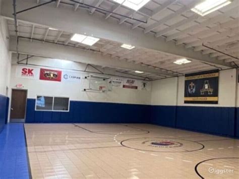 Modern Indoor School Basketball Court | Rent this location on Giggster