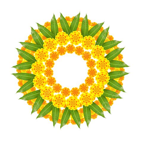 Flower Garland Festival Hd Transparent, Beautiful Flower Garland For ...