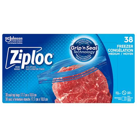 Ziploc Medium Freezer Bags (38-Pack) | The Home Depot Canada