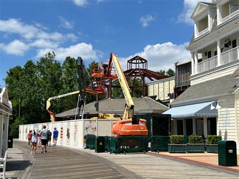 PHOTOS: New Tower Frame Constructed on Cake Bake Shop at Disney's BoardWalk Inn - WDW News Today ...