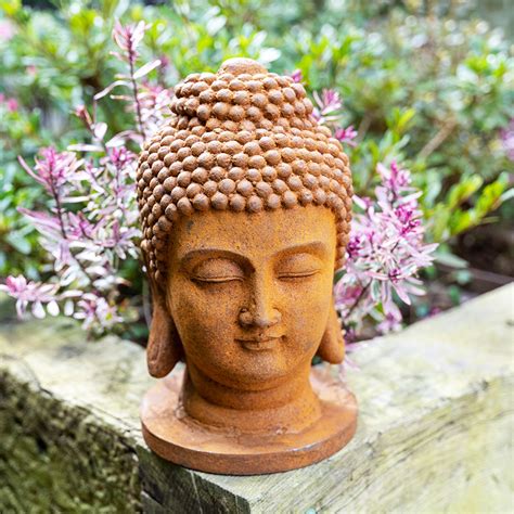 Freestanding Cast Iron Buddha Head | Forge & Foundry