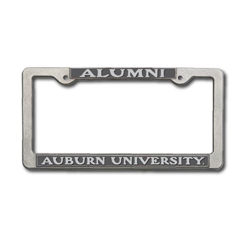 AUB | Auburn Alumni Pewter License Plate Frame | Alumni Hall