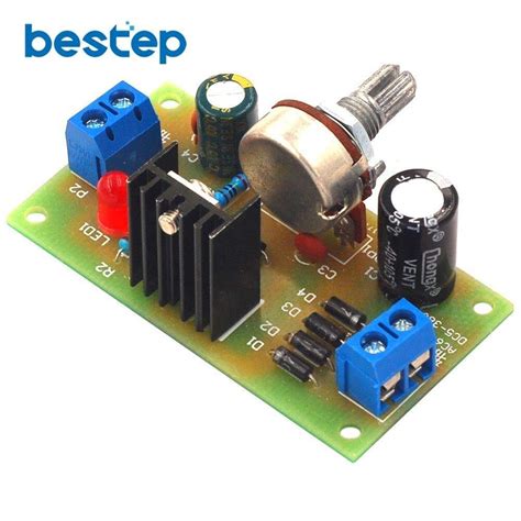 LM317 Adjustable Power Supply Kit Continuous Adjustable DC Power Supply ...