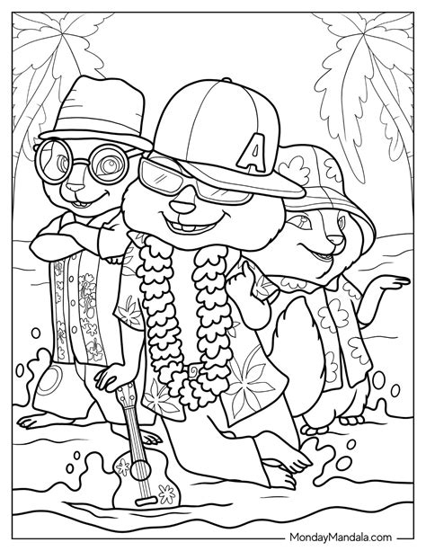 20 Alvin & The Chipmunks Coloring Pages (Free Printables)