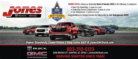 Jones Buick GMC, New & Used Buick GMC Dealership in Sumter, SC, Serving ...