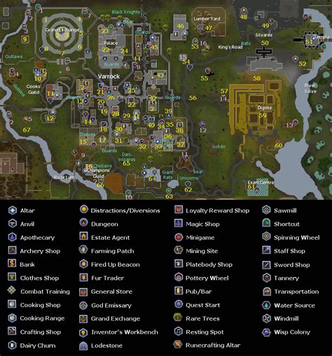 Varrock Map - RuneScape Guide - RuneHQ