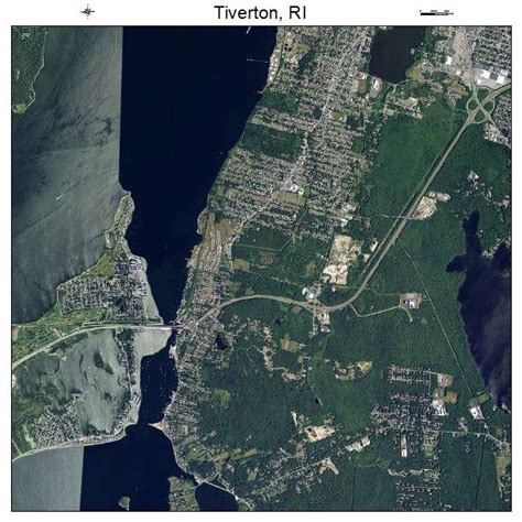 Aerial Photography Map of Tiverton, RI Rhode Island