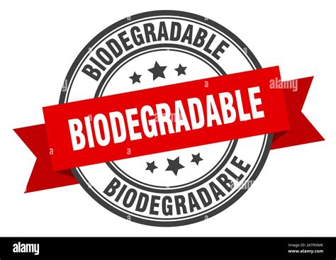 biodegradable label. biodegradableround band sign. biodegradable stamp Stock Vector Image & Art ...