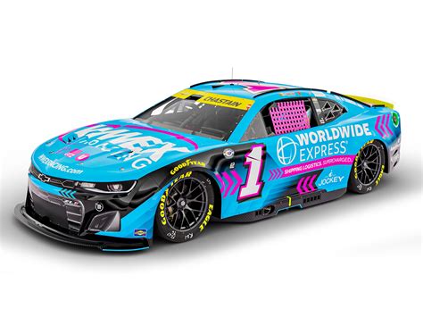 ROSS CHASTAIN 2023 WORLDWIDE EXPRESS PINK 1:24 ELITE DIECAST