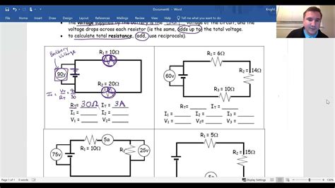 Series Circuit Problems Solutions - YouTube