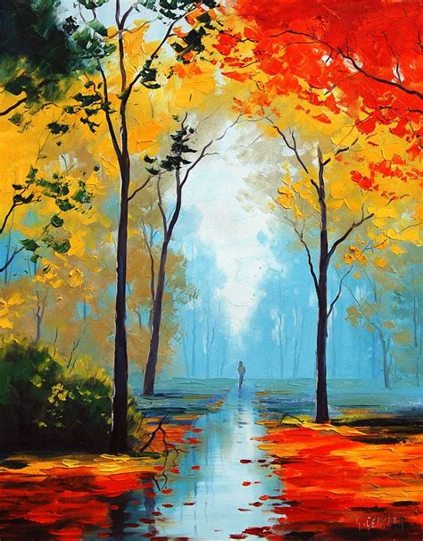 Pin by Adelyn Chan on Painting References | Nature paintings, Autumn painting, Nature art painting