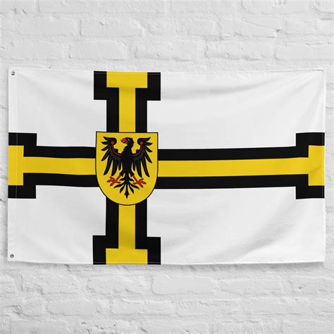 State of the Teutonic Order Banner Flag 100% Polyester With 2 Iron Grommets Kingdom of Germany ...