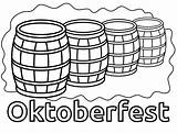 Oktoberfest Beer Barrels coloring Page  Download Print Or Color sketch template
